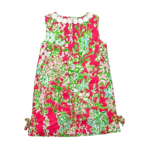 Lilly Pulitzer Vibrant Floral Shift Dress with Pockets Size 4 - Picture 3 of 4